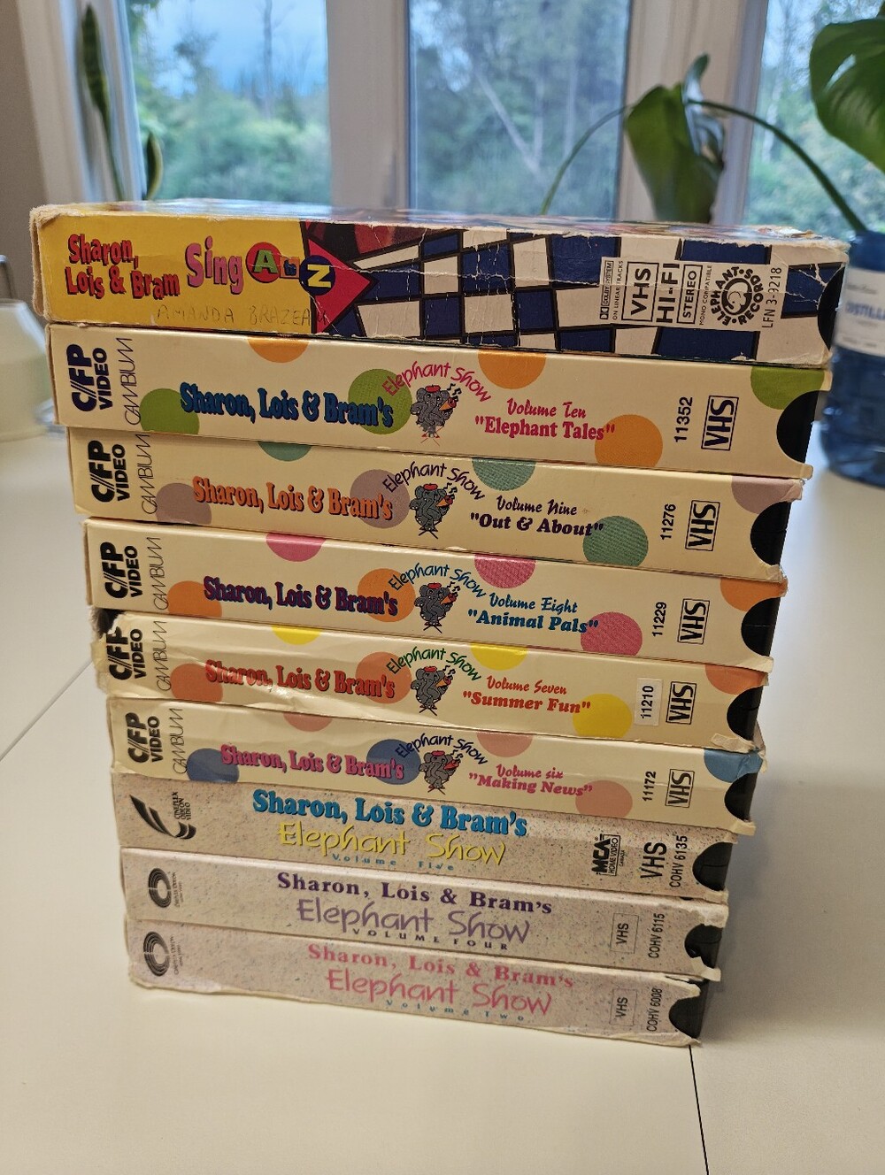 Sharon Lois & Bram Elephant Show VHS Lot 9 Tapes Vintage